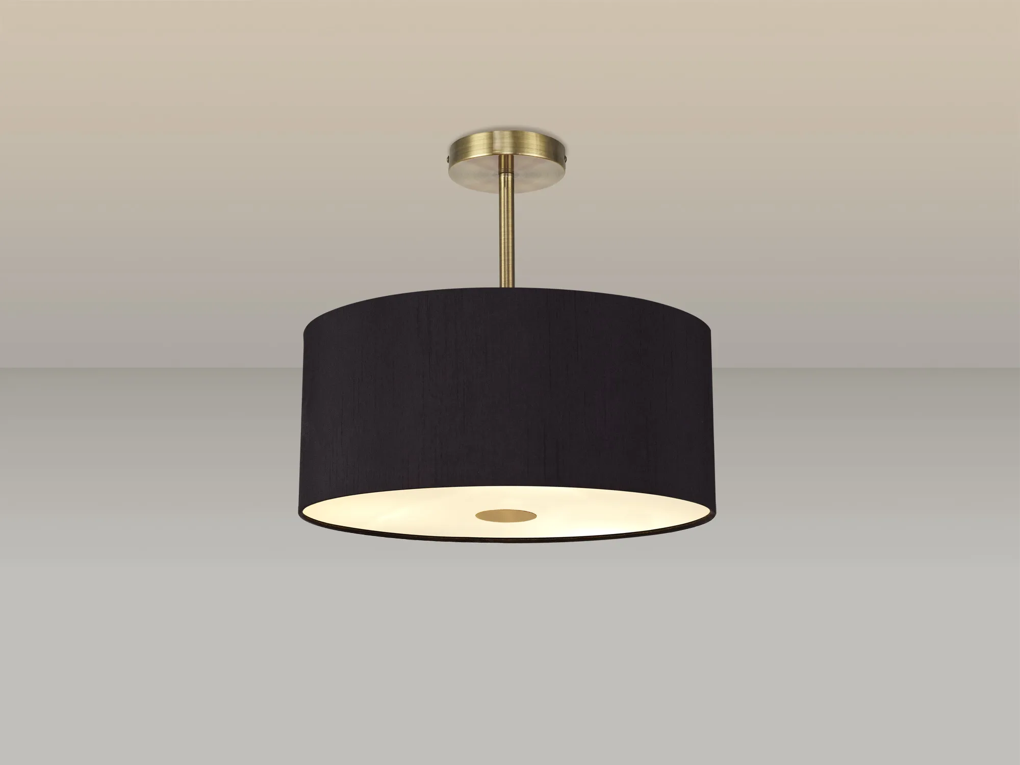 Baymont AB BL/GR Ceiling Lights Deco Semi Flush Fittings Baymont AB BL/GR Ceiling Lights Deco Semi Flush Fittings